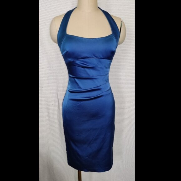 Cache Blue Halter Dress - Picture 3 of 16